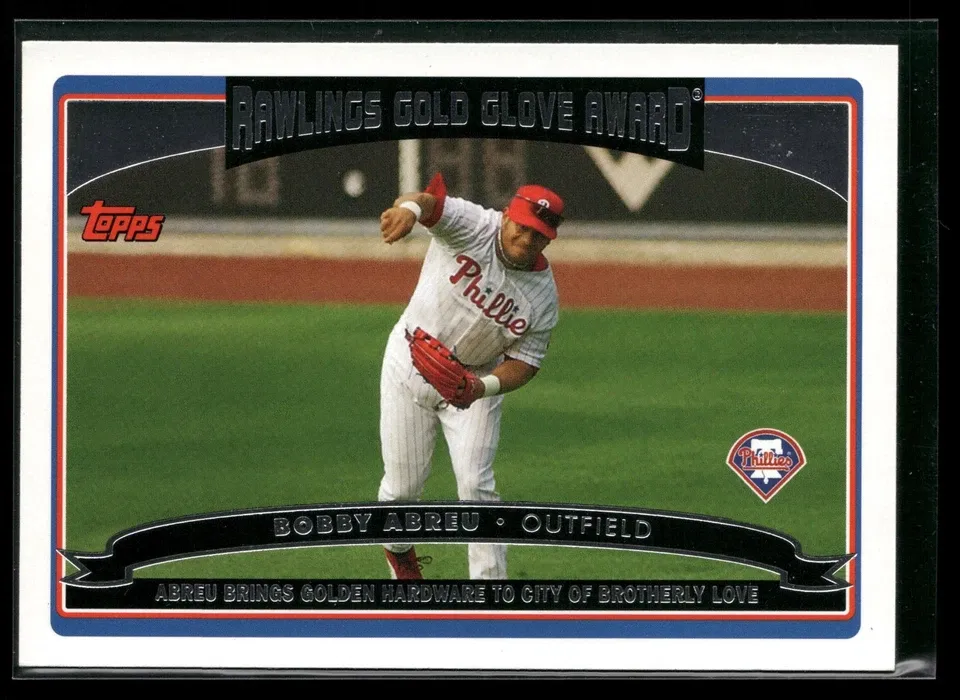 Topps Panini Card Tarjeta Cromo Barajita Bobby Abreu Topps 2006 Guante De Oro
