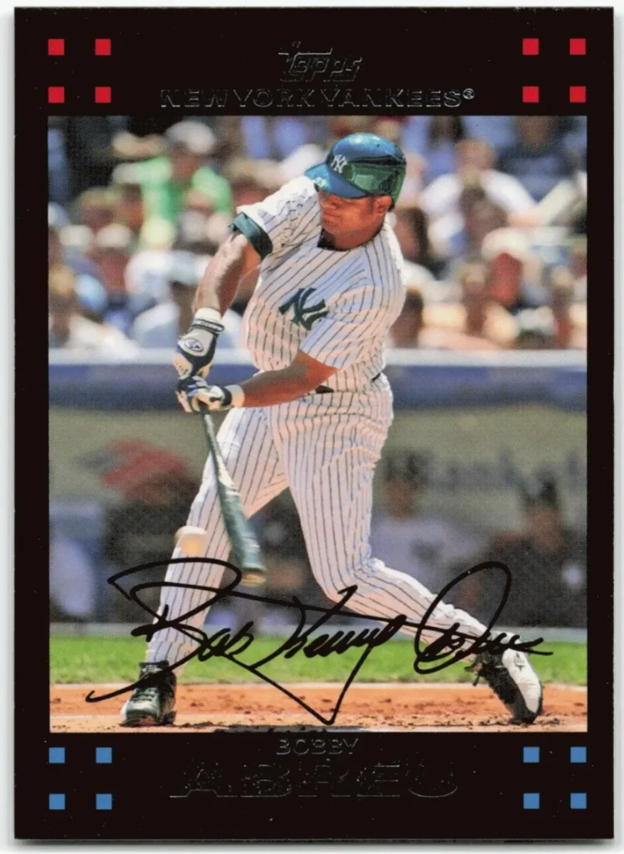 Topps Panini Card Tarjeta Cromo Barajita Bobby Abreu Topps 2007 New York Yankees