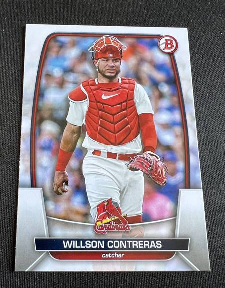 Topps Panini Card Tarjeta Cromo Barajita Wilson Contreras Bowman 2023