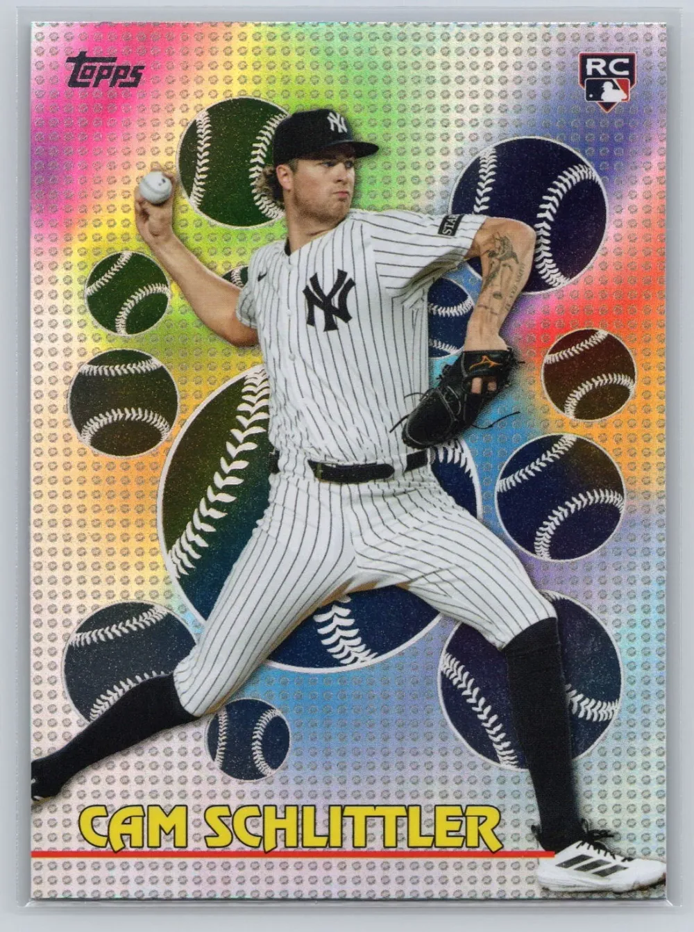 Topps Panini Card Tarjeta Cromo Barajita Cam Schlittler Topps 2026 Rookie Card RC Titans Of The Game