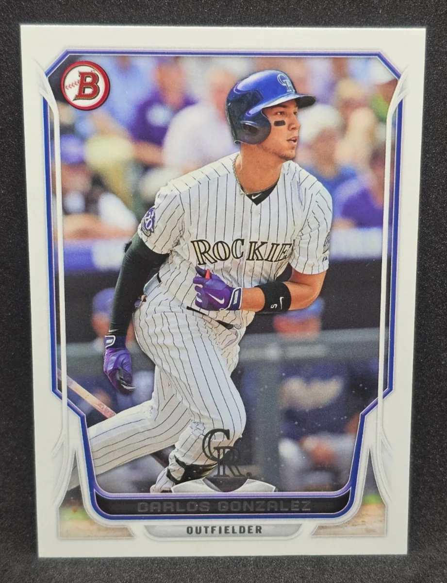 Topps Panini Card Tarjeta Cromo Barajita Carlos Gonzalez Bowman 2014 Second Year Card