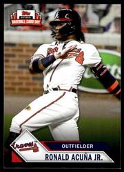 Topps Panini Card Tarjeta Cromo Barajita Ronald Acuña Jr. Topps 2021 edición limitada national baseball trading card day