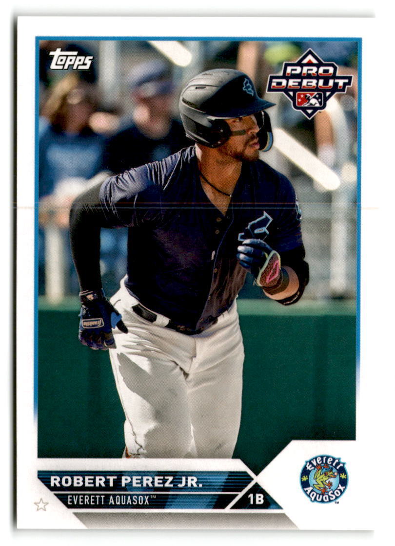 Topps Panini Card Tarjeta Cromo Barajita Robert Pérez Jr Topps Pro Debut 2023 Pre Rookie Card Liga Menor
