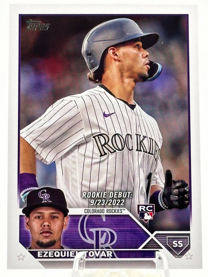 Topps Panini Card Tarjeta Cromo Barajita Ezequiel Tovar Topps Update 2023 Rookie Card RC