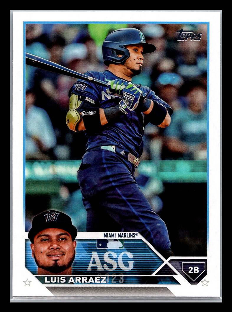 Topps Panini Card Tarjeta Cromo Barajita Luis Arraez Topps Update 2023 ASG participantes del juego de estrella