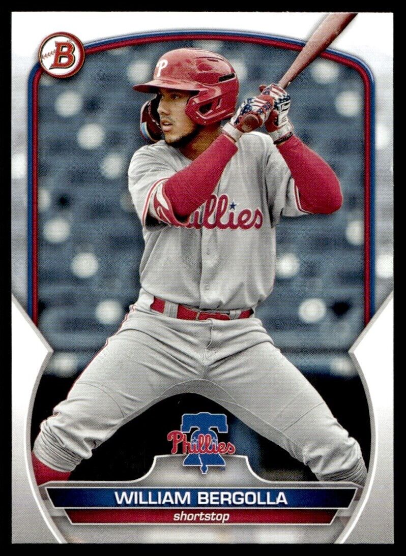 Topps Panini Card Tarjeta Cromo Barajita William Bergolla Bowman Draft 2023