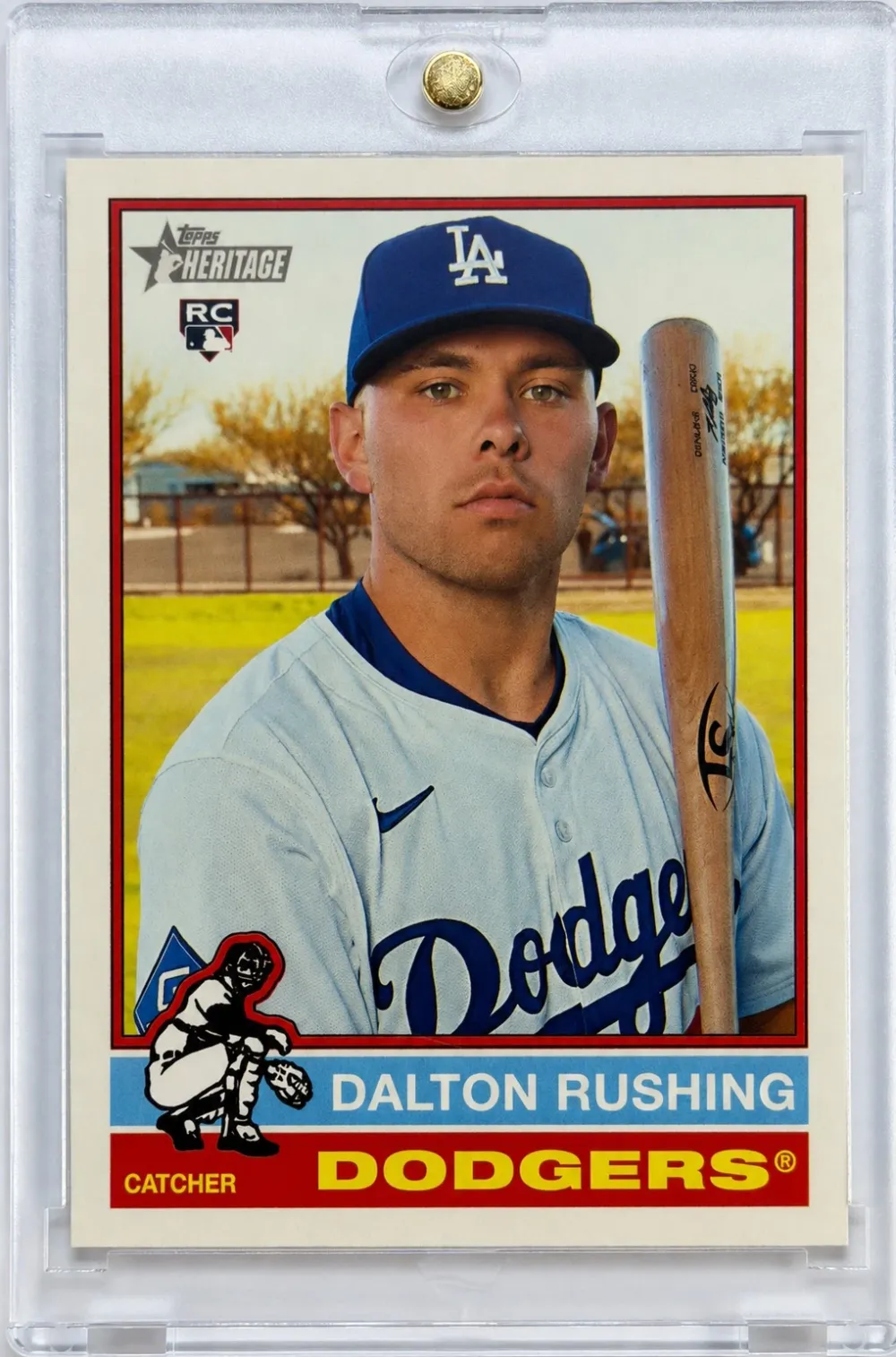 Topps Panini Card Tarjeta Cromo Barajita Dalton Rushing Topps 2025 Rookie Card RC Heritage High Number