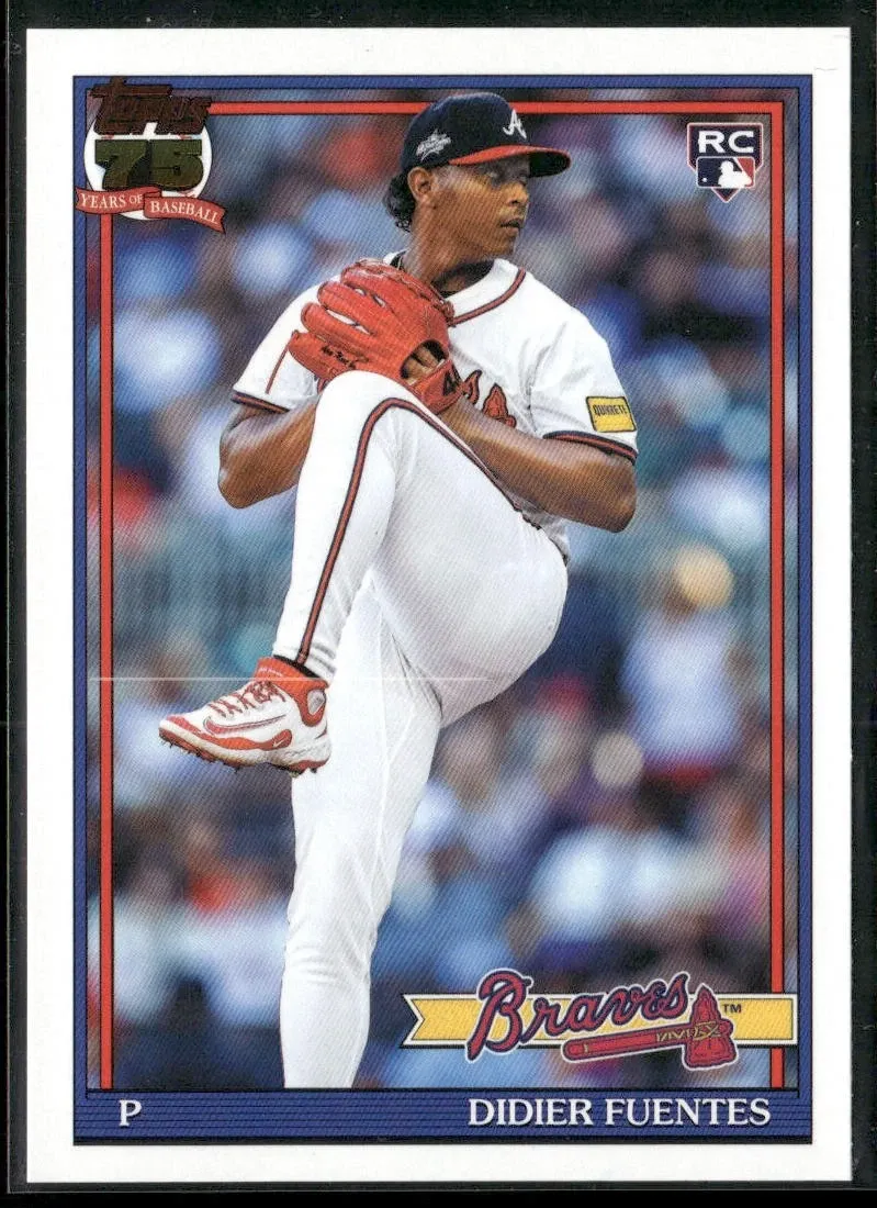 Topps Panini Card Tarjeta Cromo Barajita Didier Fuentes Topps 2026 Rookie Card RC 1991 35th Anniversary