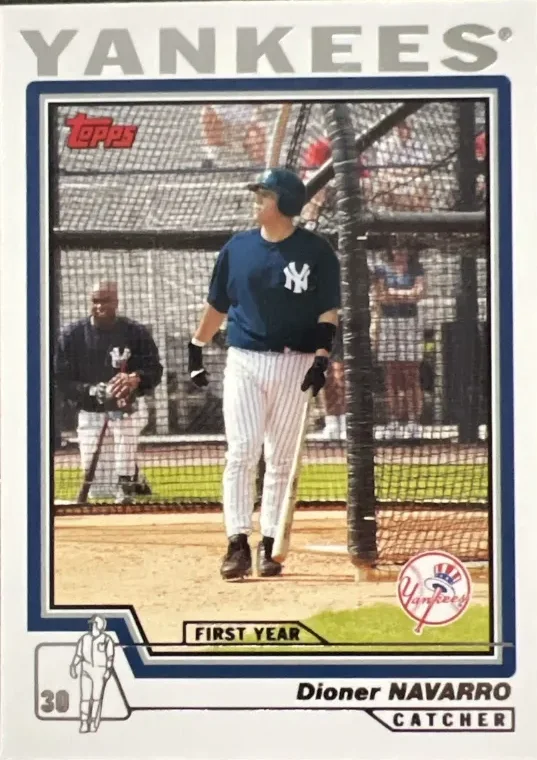Topps Panini Card Tarjeta Cromo Barajita Dioner Navarro Topps 2004 Rookie Card RC First Year