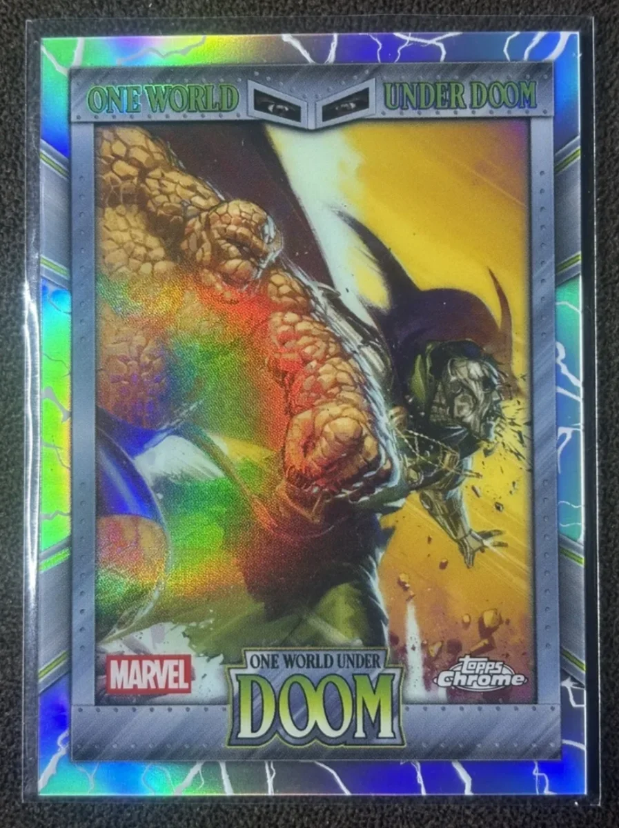 Topps Panini Card Tarjeta Cromo Barajita Doctor Doom Topps 2026 Chrome Marvel Comics One World Under Doom