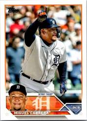 Topps Panini Card Tarjeta Cromo Barajita Miguel Cabrera Topps Series 2023