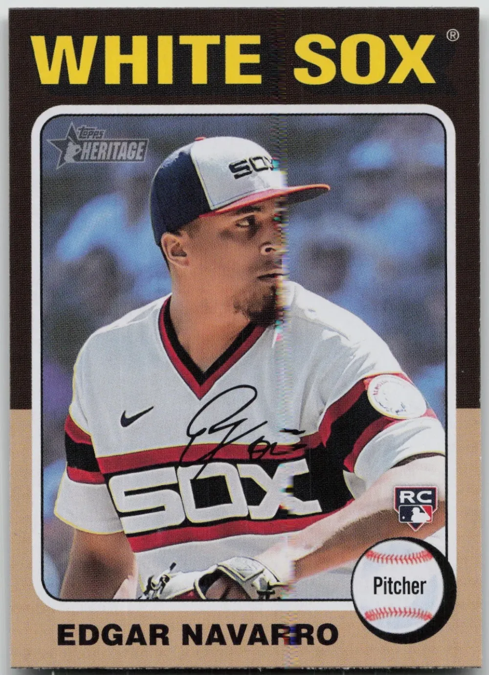 Topps Panini Card Tarjeta Cromo Barajita Edgar Navarro Topps 2024 Heritage