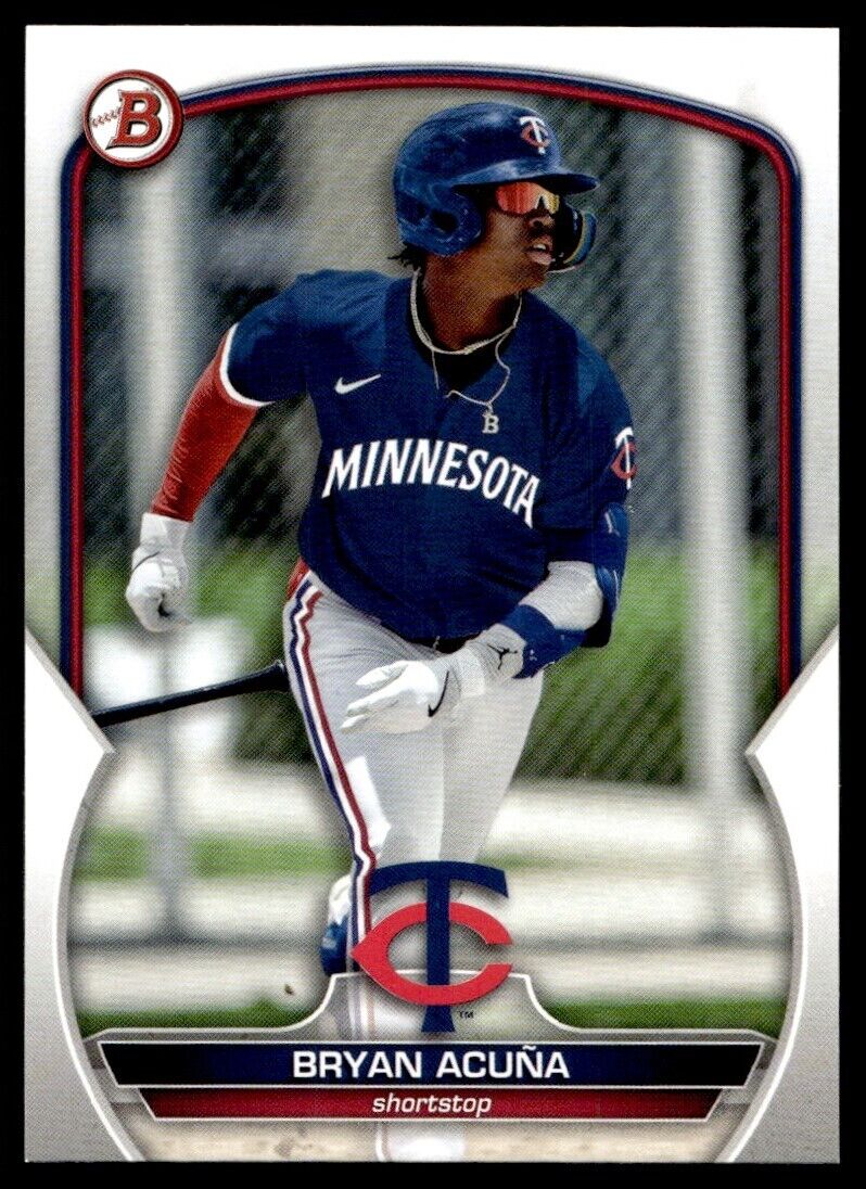Topps Panini Card Tarjeta Cromo Barajita Bryan Acuña Bowman Draft 2023 (hermano de Ronald y Luisangel)