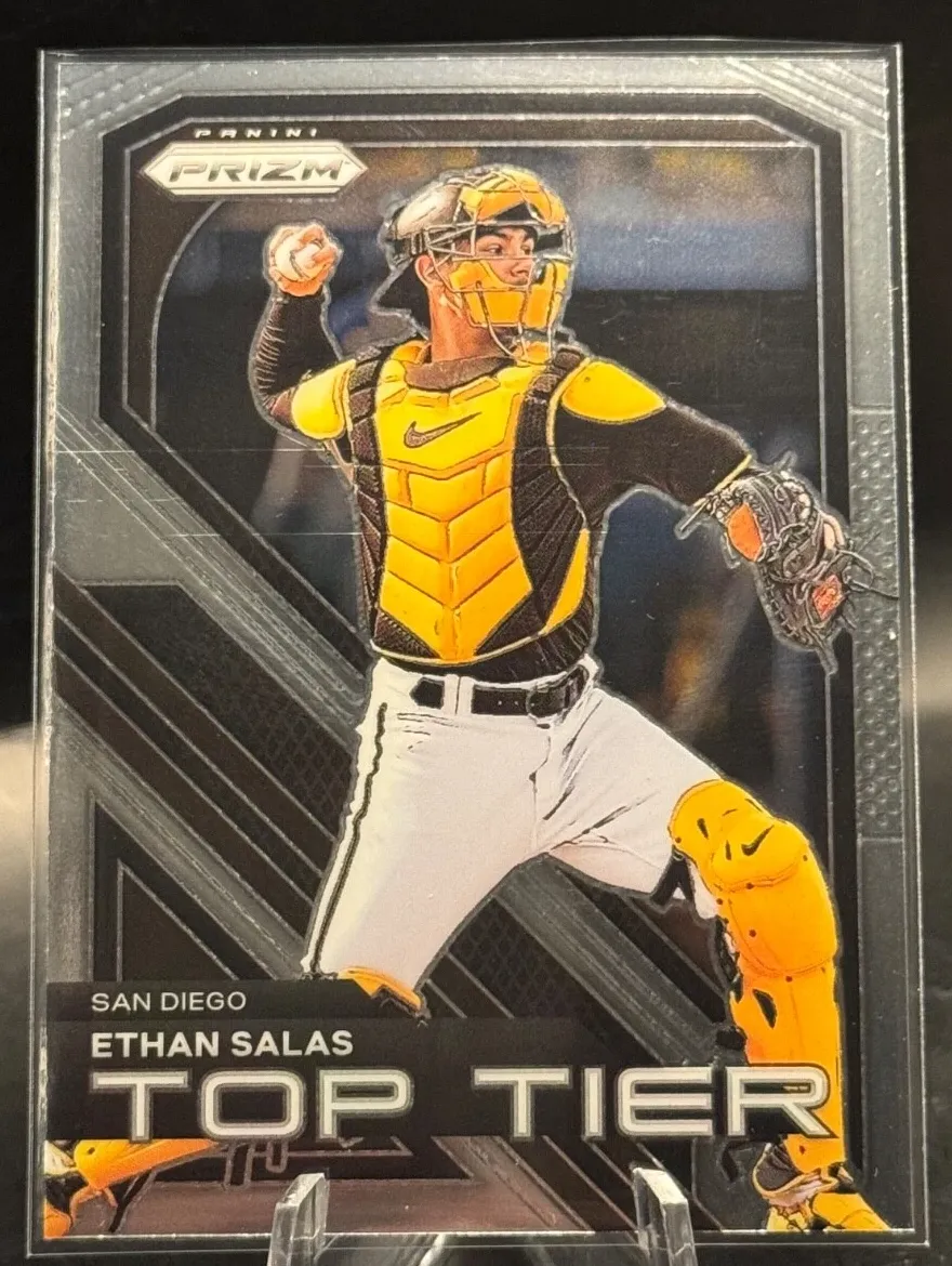 Topps Panini Card Tarjeta Cromo Barajita Ethan Salas Panini Prizm 2024 Cromo Pre Rookiecard RC Top Tier
