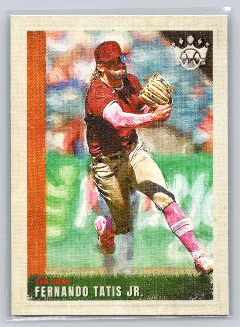 Topps Panini Card Tarjeta Cromo Barajita Fernando Tatis Jr. Panini 2022 Diamond Kings