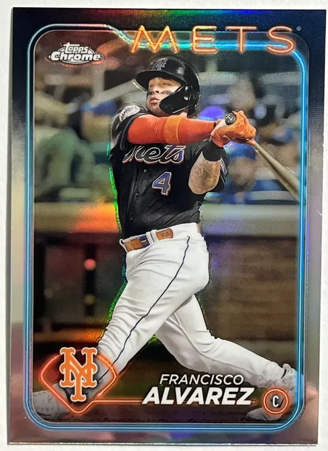 Topps Panini Card Tarjeta Cromo Barajita Francisco Alvarez Topps Chrome 2024