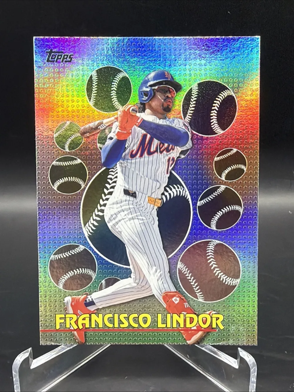 Topps Panini Card Tarjeta Cromo Barajita Francisco Lindor Topps 2026 Series Titans Of The Game