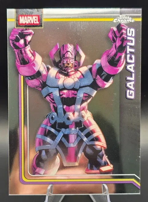 Topps Panini Card Tarjeta Cromo Barajita Galactus Topps Chrome Marvel Comics