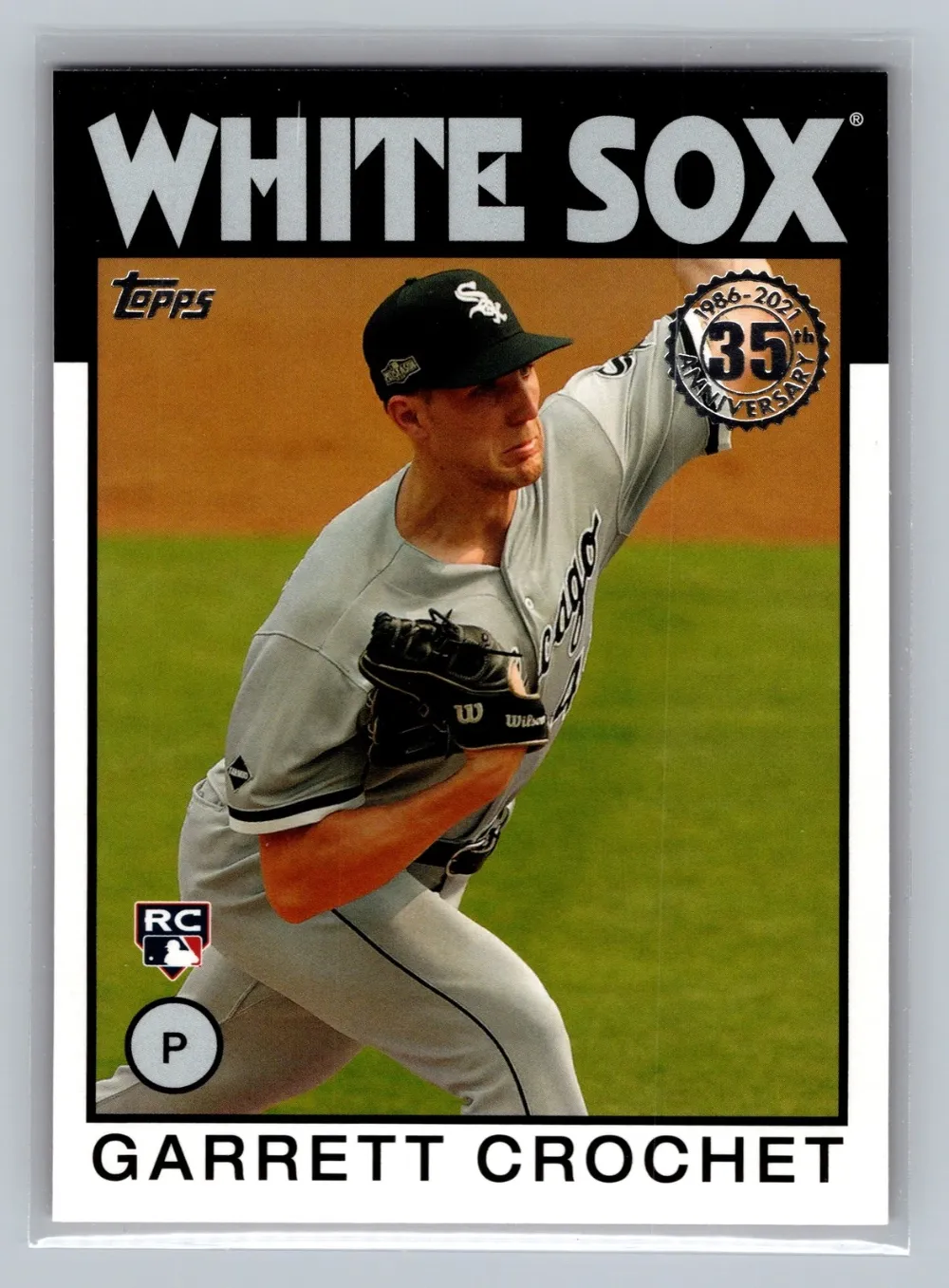 Topps Panini Card Tarjeta Cromo Barajita Garrett Crochet Topps 2021 Rookie Card RC 1986 Baseball 35th Anniversary