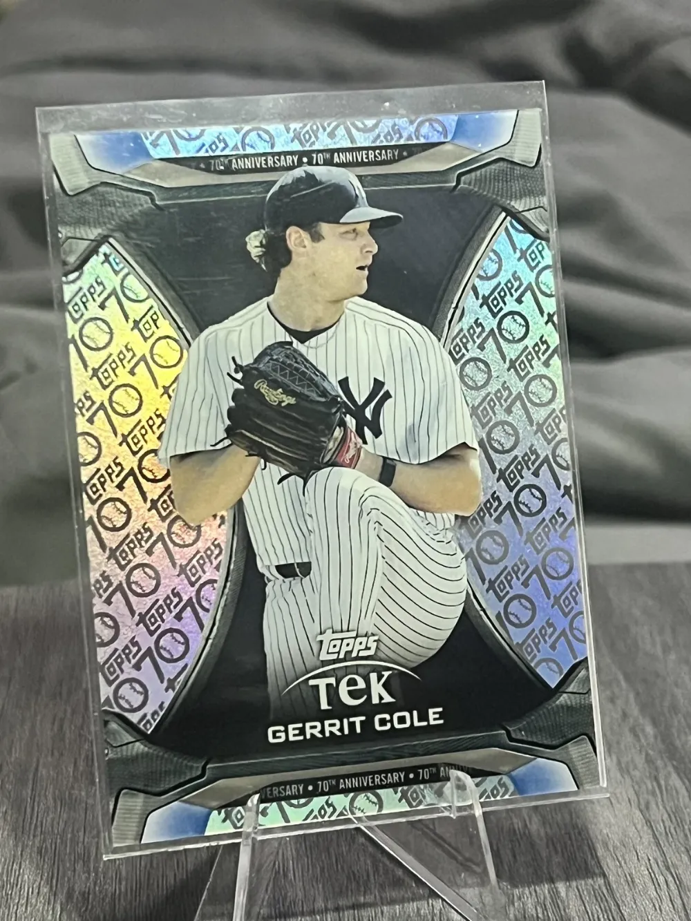 Topps Panini Card Tarjeta Cromo Barajita Gerrit Cole Topps 2021 Update Tek Anniversary Box Topper