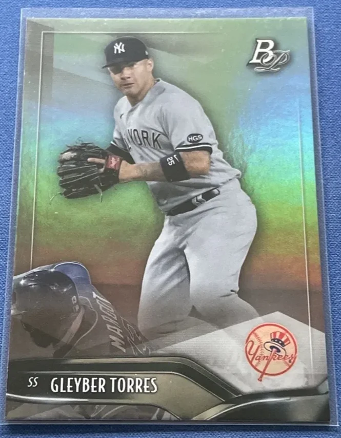 Topps Panini Card Tarjeta Cromo Barajita Gleyber Torres Bowman 2021 Platinum