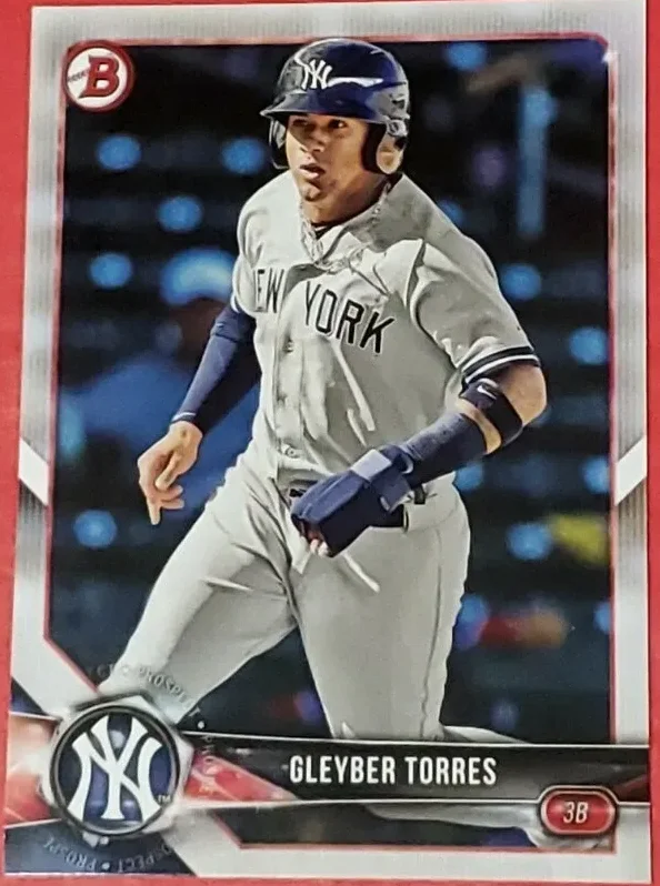 Topps Panini Card Tarjeta Cromo Barajita Gleyber Torres Prospects Rookie Bowman 2018 Rookie Card RC