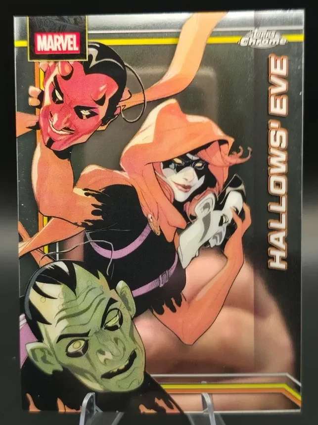 Topps Panini Card Tarjeta Cromo Barajita Hallows Eve Topps 2026 Chrome Marvel Comics