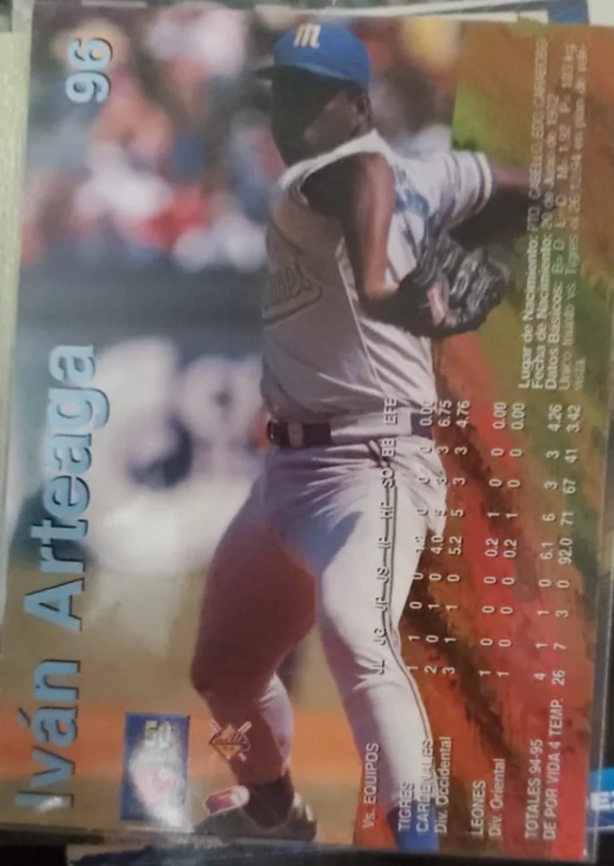 Topps Panini Card Tarjeta Cromo Barajita Ivan Arteaga Line Up