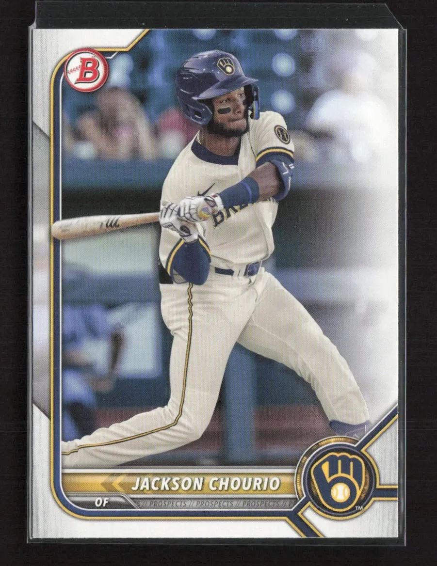 Topps Panini Card Tarjeta Cromo Barajita Jackson Chourio Bowman 2022 Draft Pre Rookiecard RC