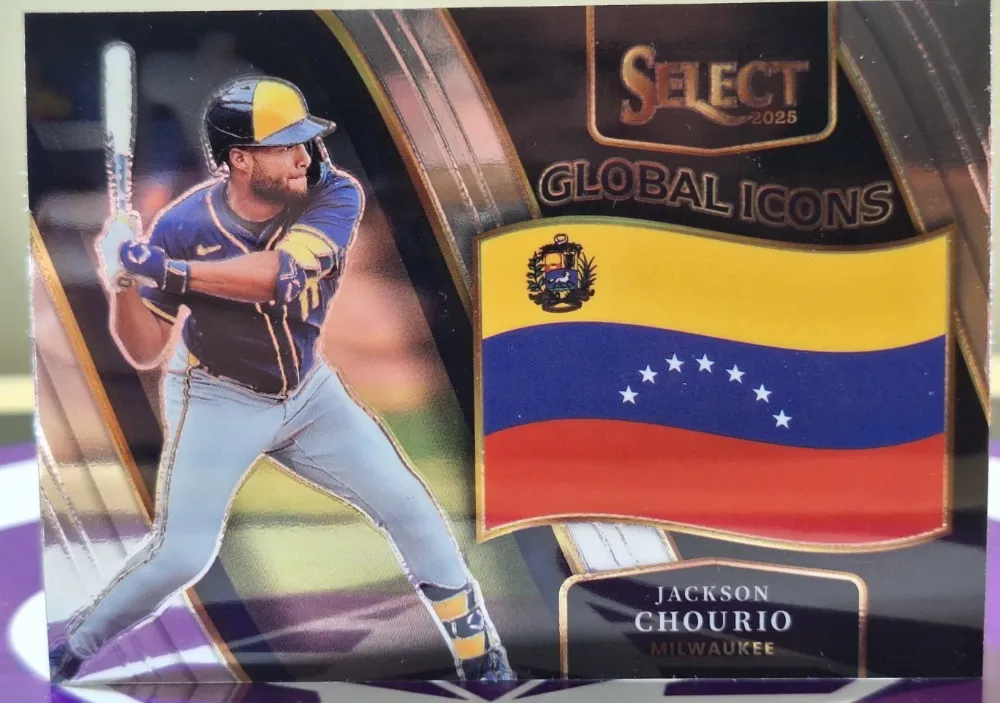 Topps Panini Card Tarjeta Cromo Barajita Jackson Chourio Panini 2025 Panini Select Global Icons Venezuela