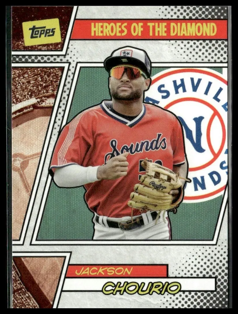 Topps Panini Card Tarjeta Cromo Barajita Jackson Chourio Topps 2024 Pre Rookiecard RC Pro Debut Heroes Of The Diamond