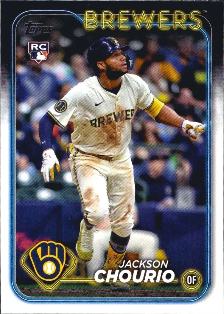 Topps Panini Card Tarjeta Cromo Barajita Jackson Chourio Topps 2024 Update Rookie Card RC High Number