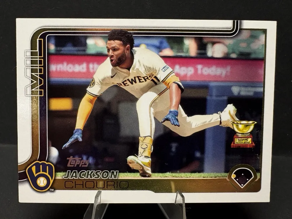 Topps Panini Card Tarjeta Cromo Barajita Jackson Chourio Topps 2025 Series 2 All-star Rookie Gold Cup