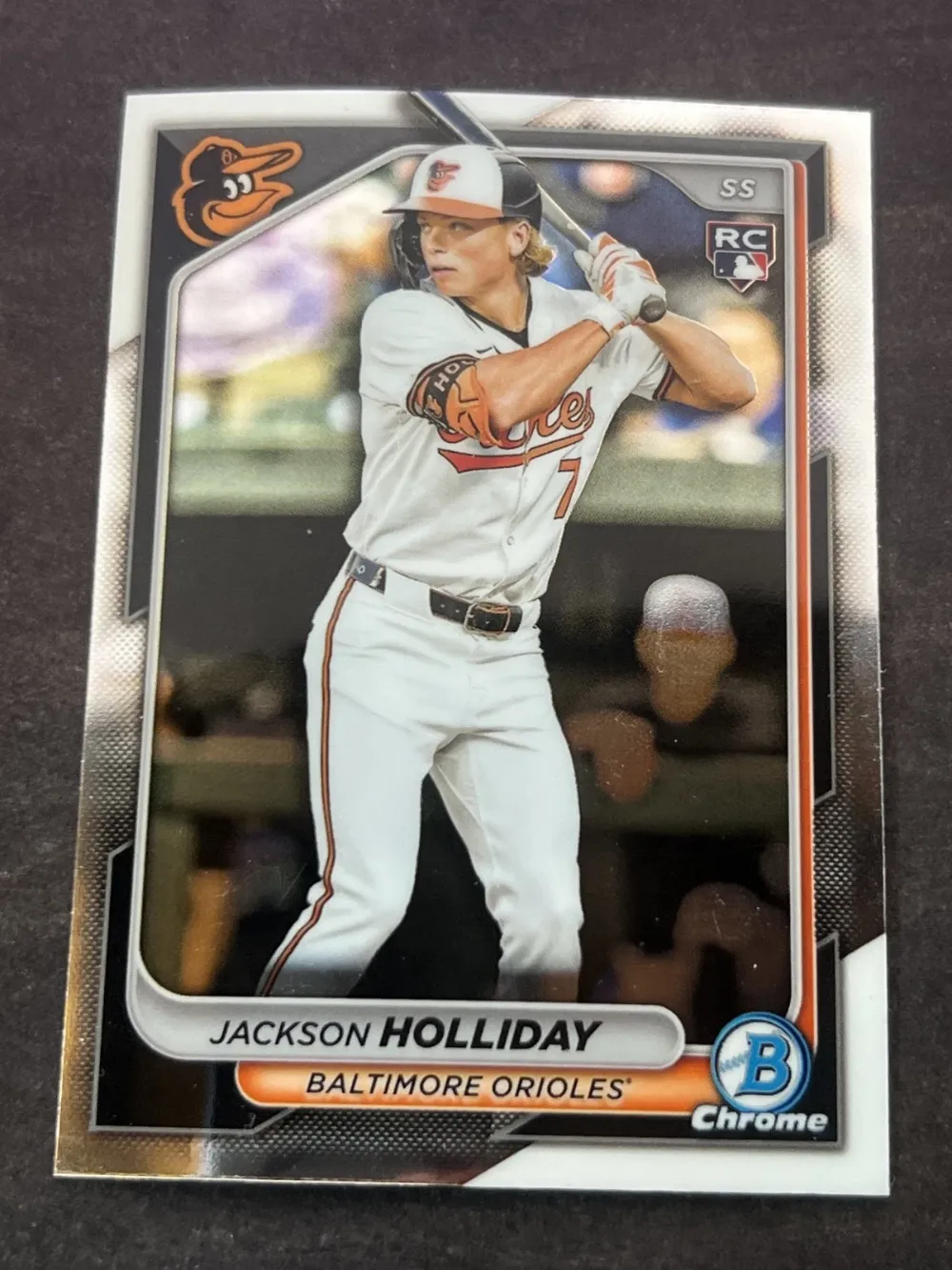 Topps Panini Card Tarjeta Cromo Barajita Jackson Holliday Bowman Chrome 2024 Rookie Card RC