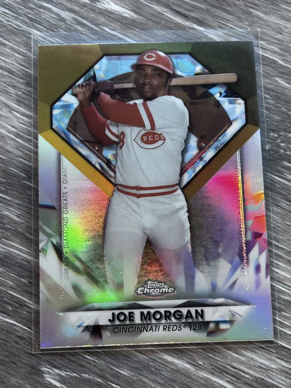Topps Panini Card Tarjeta Cromo Barajita Joe Morgan Topps 2022 Update Chrome Die Cut