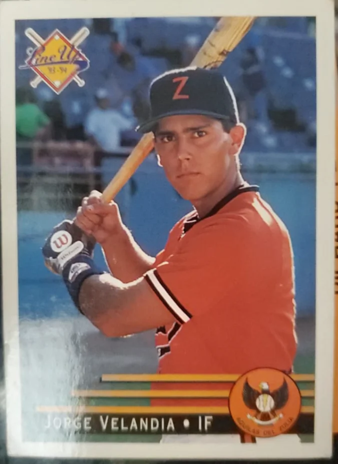 Topps Panini Card Tarjeta Cromo Barajita Jorge Velandia Line Up
