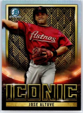 Topps Panini Card Tarjeta Cromo Barajita Jose Altuve Bowman Chrome 2023 Iconic