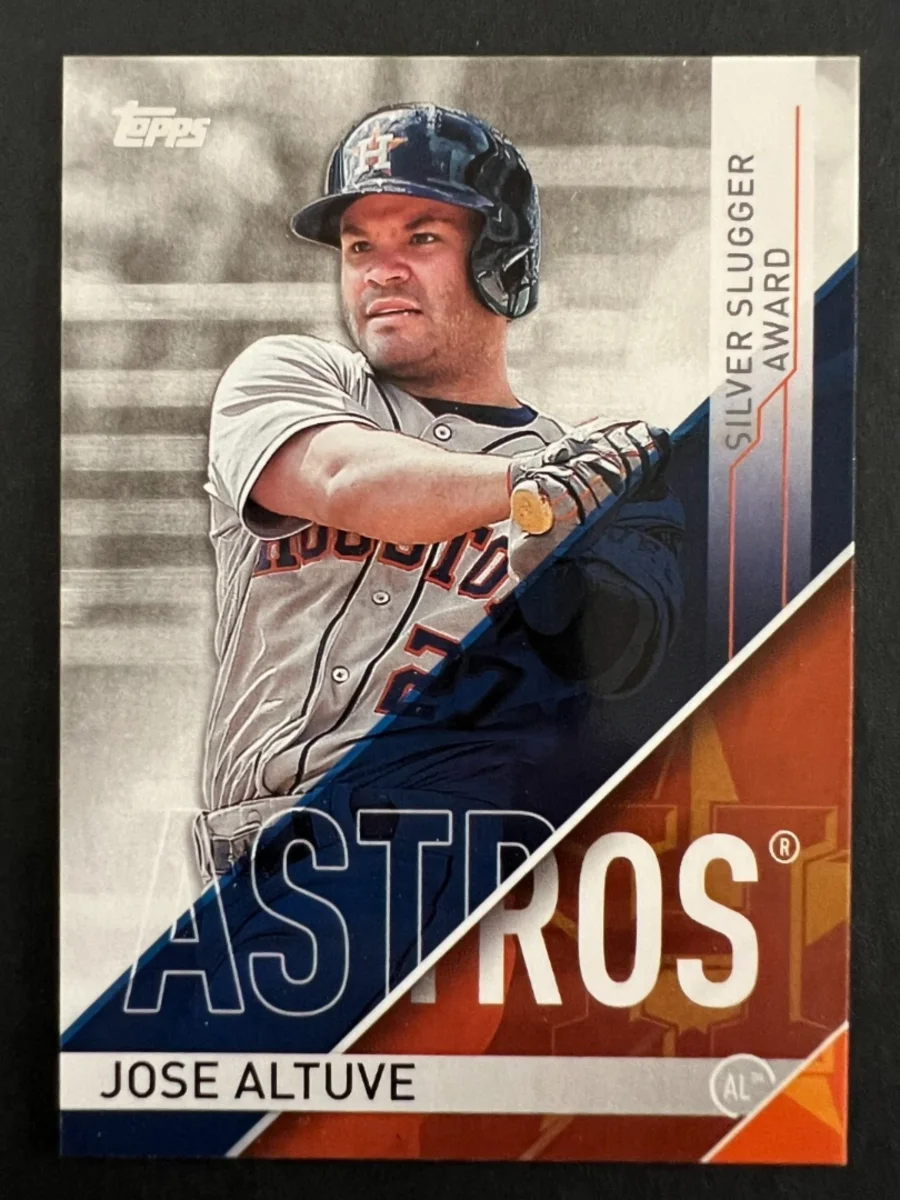Topps Panini Card Tarjeta Cromo Barajita Jose Altuve Topps 2017 Silver Slugger Awards Short Print