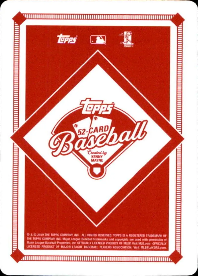 Topps Panini Card Tarjeta Cromo Barajita Jose Altuve Topps 2019 52-card J Red Shoes