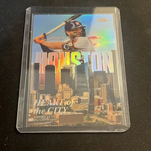 Topps Panini Card Tarjeta Cromo Barajita Jose Altuve Topps 2022 Chrome Heart Of The City