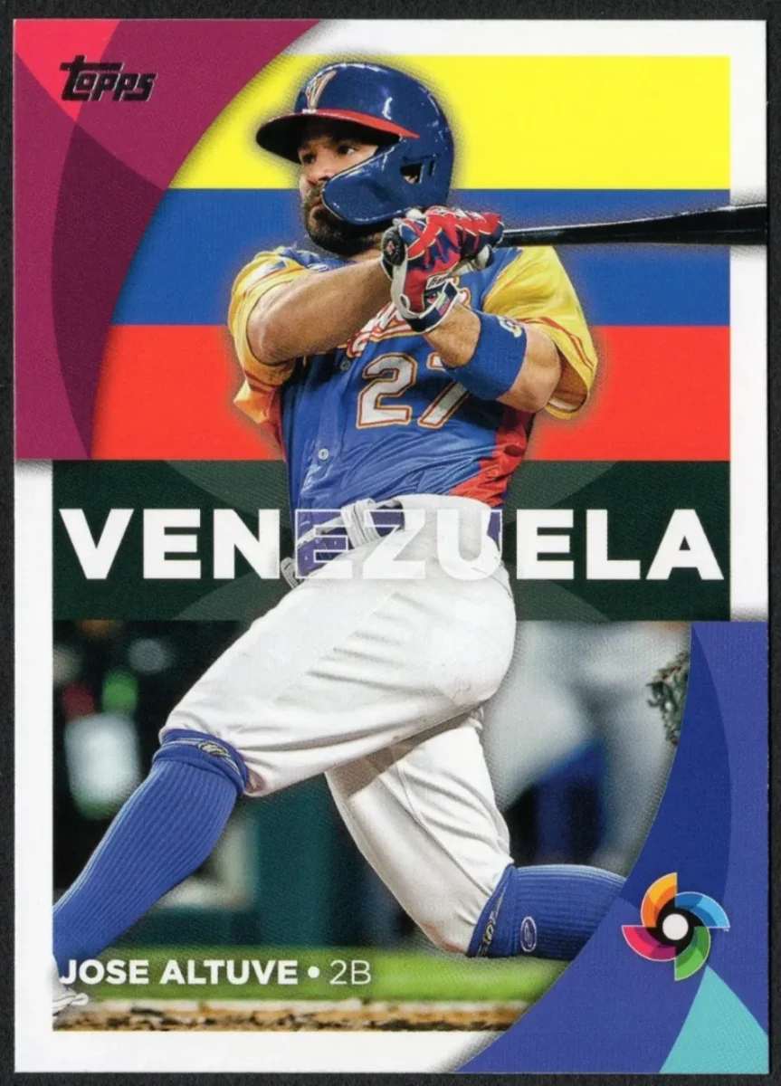 Topps Panini Card Tarjeta Cromo Barajita Jose Altuve Topps 2023 World Baseball Classic Stars (wbc Clasico Mundial Beisbol)