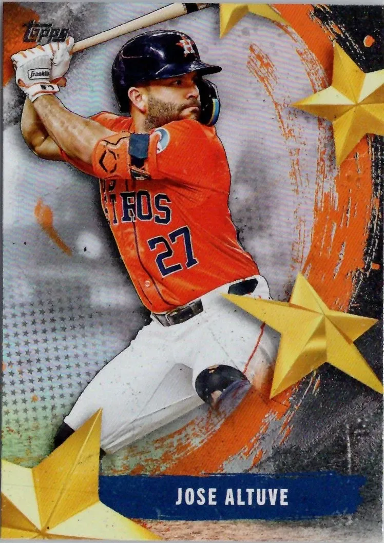 Topps Panini Card Tarjeta Cromo Barajita Jose Altuve Topps 2025 Stars Of Mlb