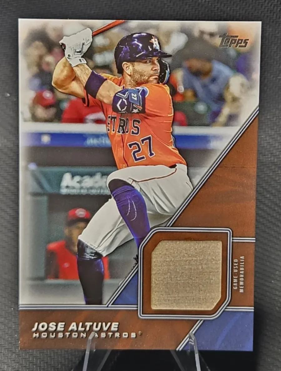 Topps Panini Card Tarjeta Cromo Barajita Jose Altuve Topps 2026 Series Patch One Major League Material Pedazo Bate