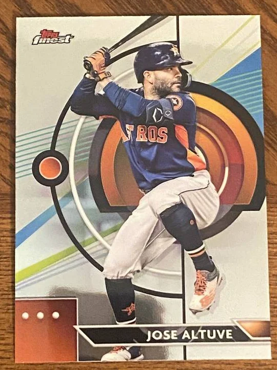 Topps Panini Card Tarjeta Cromo Barajita Jose Altuve Topps Finest 2023