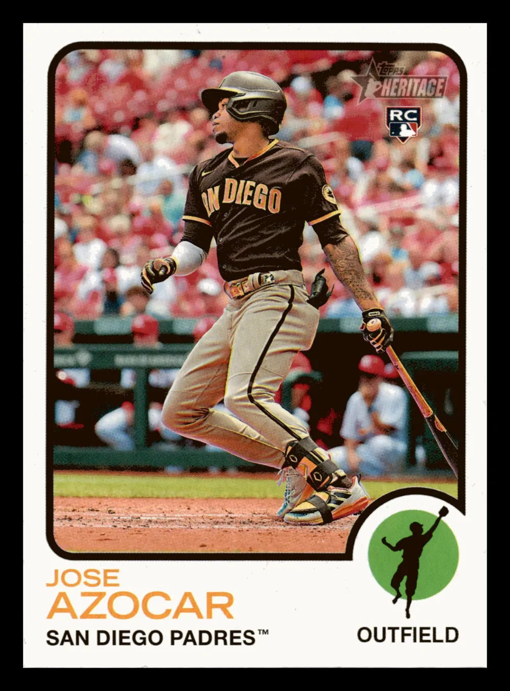 Topps Panini Card Tarjeta Cromo Barajita Jose Azocar Topps 2022 Rookie Card RC Heritage