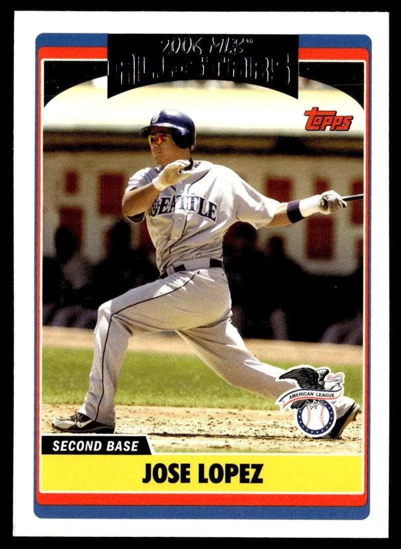 Topps Panini Card Tarjeta Cromo Barajita Jose Lopez Topps 2006 Update Highlights Mlb All-stars