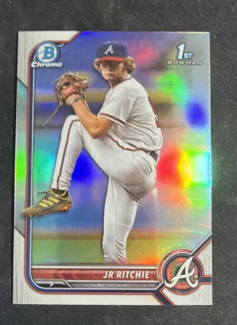 Topps Panini Card Tarjeta Cromo Barajita Jr. Ritchie Bowman 2022 Chrome Draft Rookie Card RC
