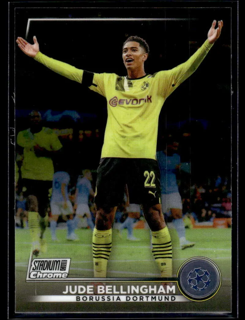 Topps Panini Card Tarjeta Cromo Barajita Jude Bellingham Topps 2022-2023 Chrome Stadium Club Uefa Soccer