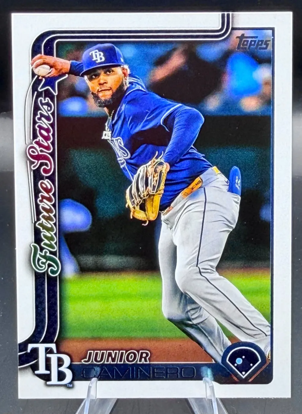 Topps Panini Card Tarjeta Cromo Barajita Junior Caminero Topps 2025 Series Future Stars