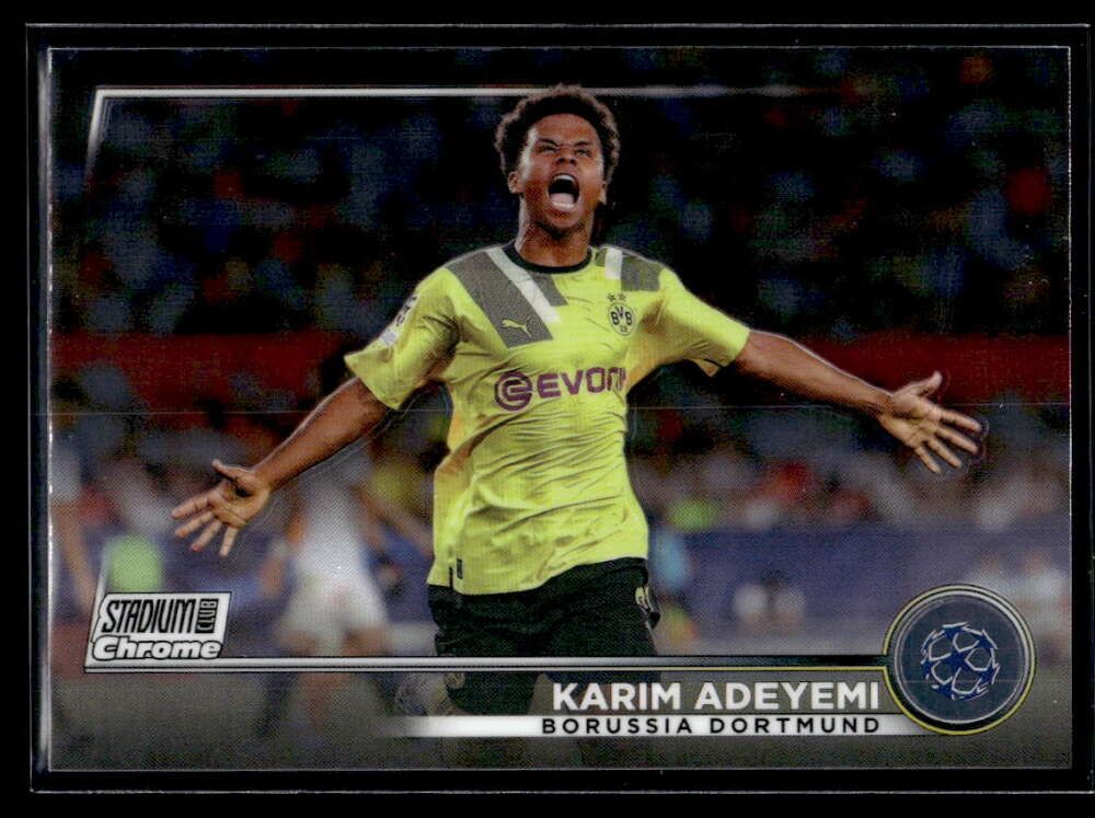 Topps Panini Card Tarjeta Cromo Barajita Karim Adeyemi Topps Stadium Club 2022-2023 Cromo (Futbol)